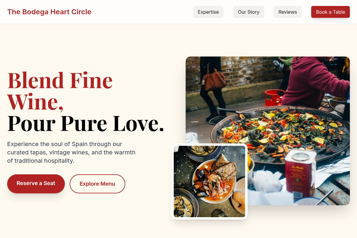 Crimson Spanish Food